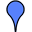 Blue map pin